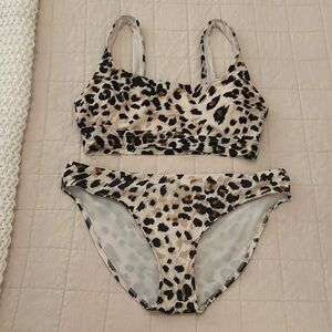 Swim suit. Leopard print. Aerie. Excellent condition.